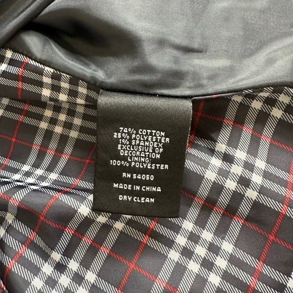 Nine West Women Blazer Size 6 Spark Black Lined Collared A Buttons Slit Cotton - Picture 15 of 16